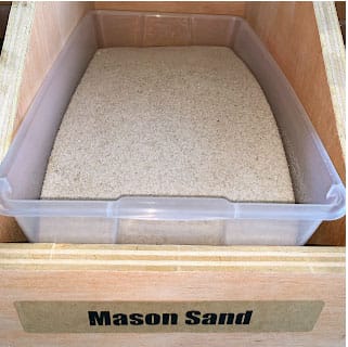 mason sand for above ground pool